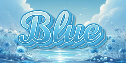 Blue Font