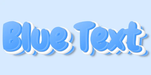 Blue Text
