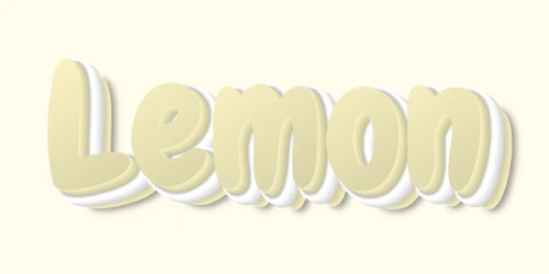 Lemon Color Text