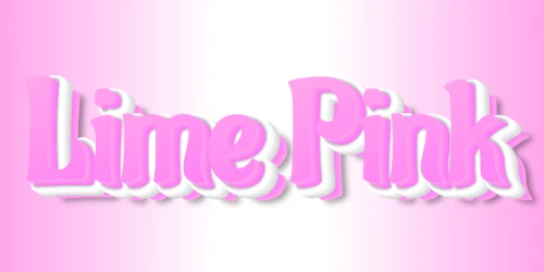 Lime Pink Text