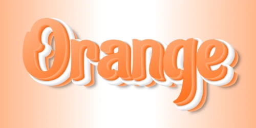Orange Text