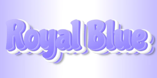 Royal Blue Text