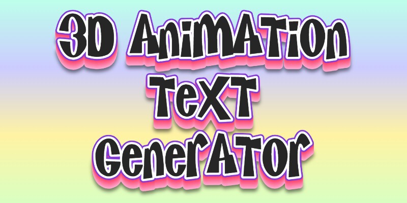 3D Anime Text Generator